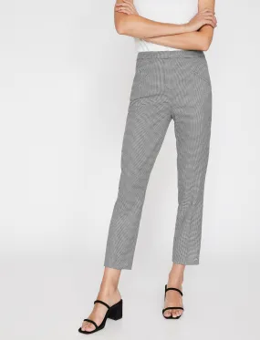 16285 Black Check Trousers