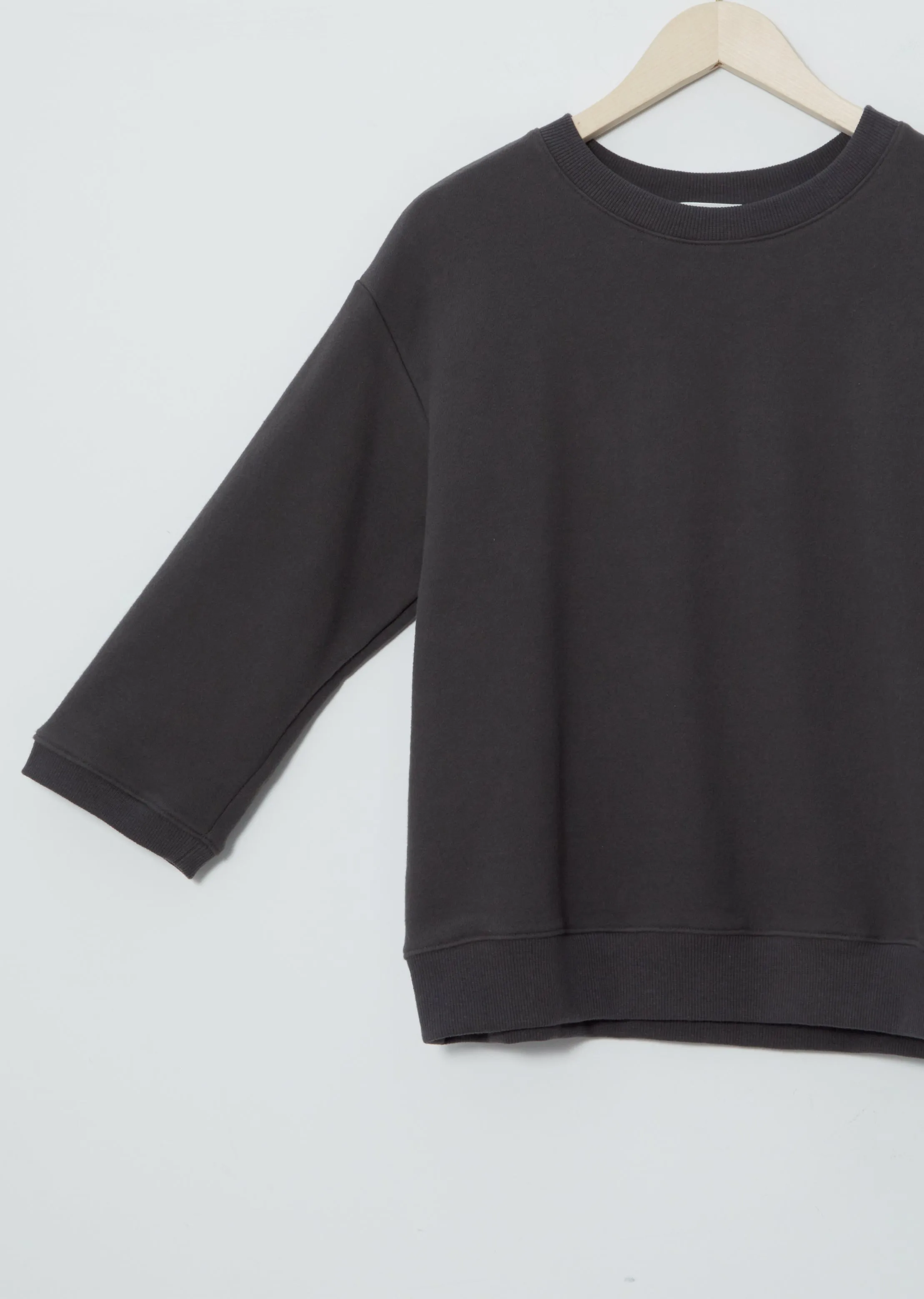 3/4 Sleeve Sweatshirt — Charcoal