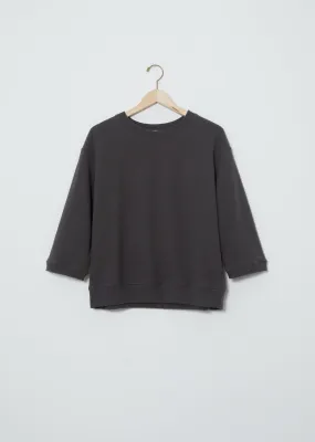 3/4 Sleeve Sweatshirt — Charcoal