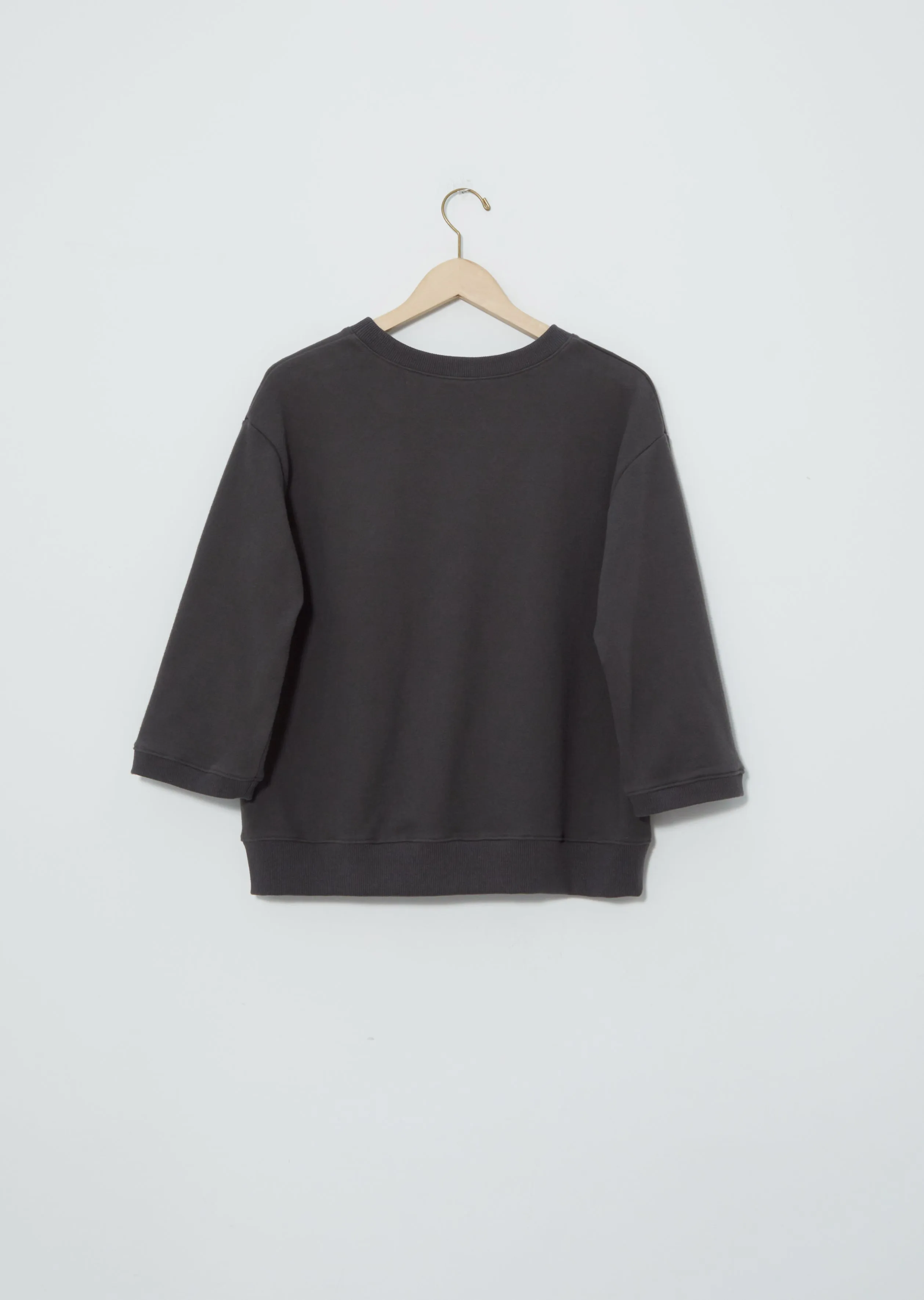 3/4 Sleeve Sweatshirt — Charcoal