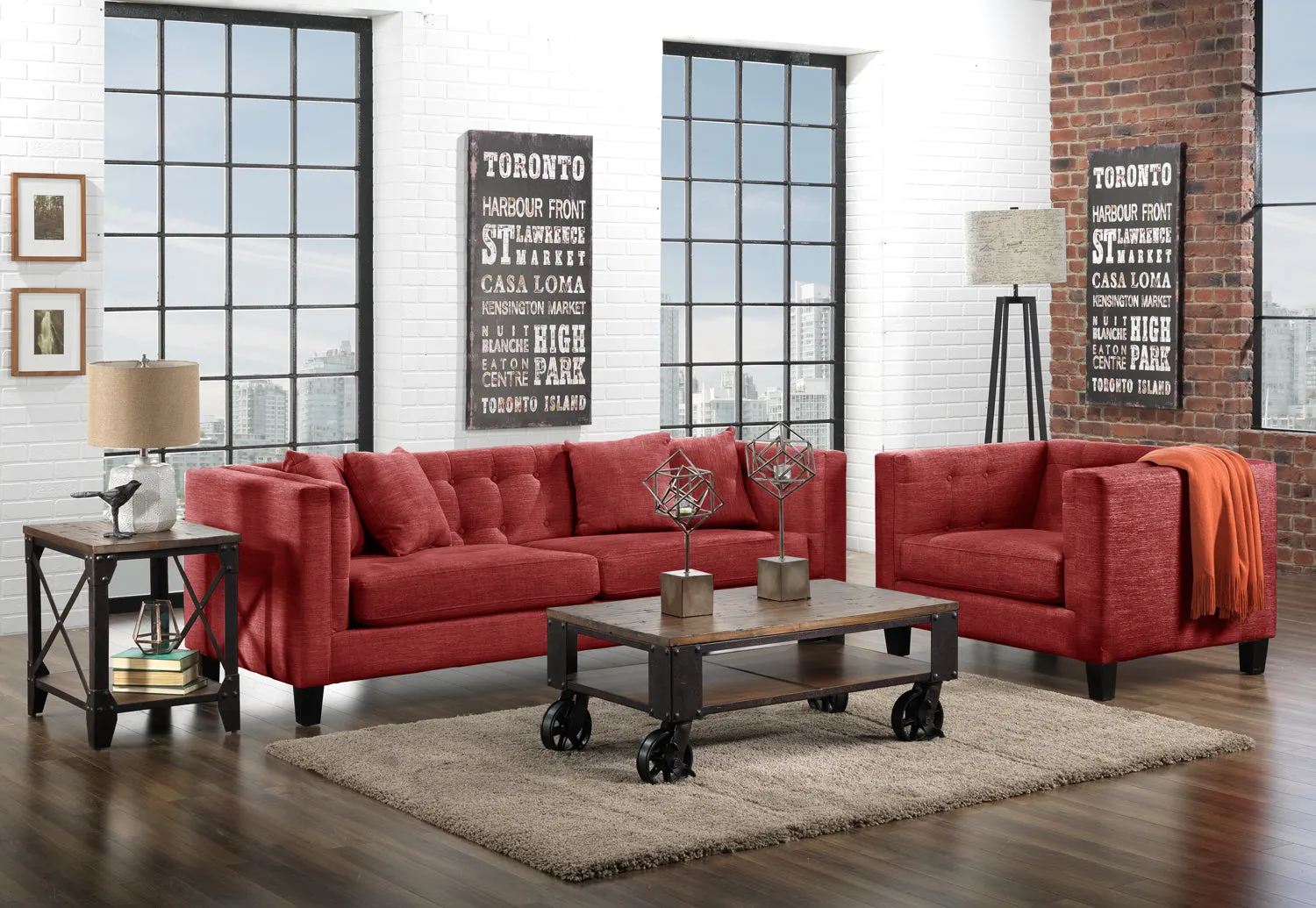 Astin Sofa - Red