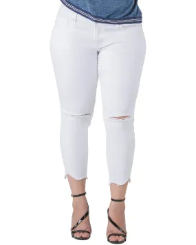 Aurora Raw Hem Distressed Jean | 2849SHARKBIT