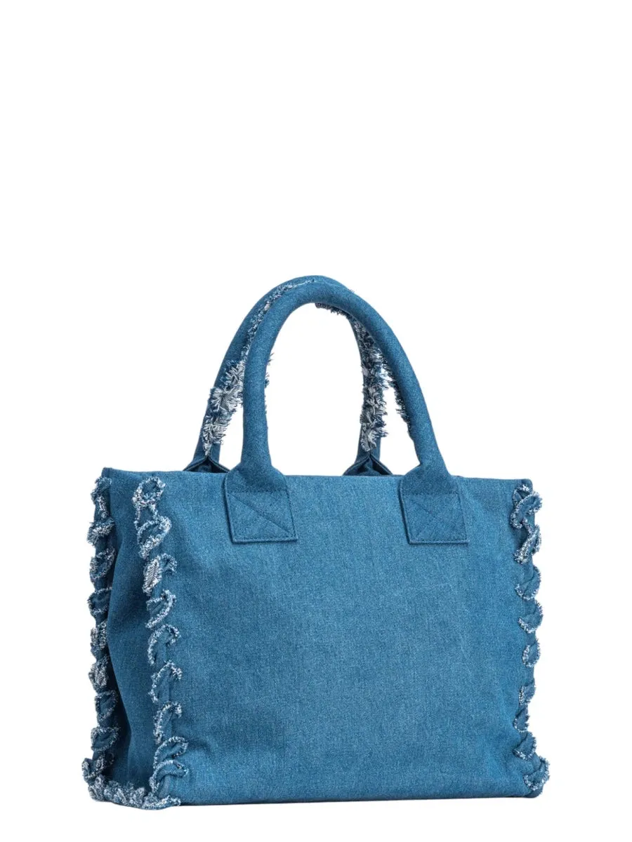 Beach Shopper in Denim Riciclato