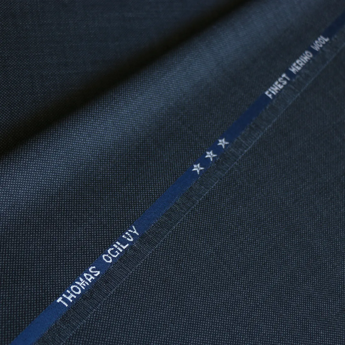 Birdseye Grigio Wool Suiting