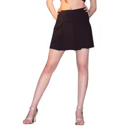 Black Mini Skirt - Pleated - Premium Jersey