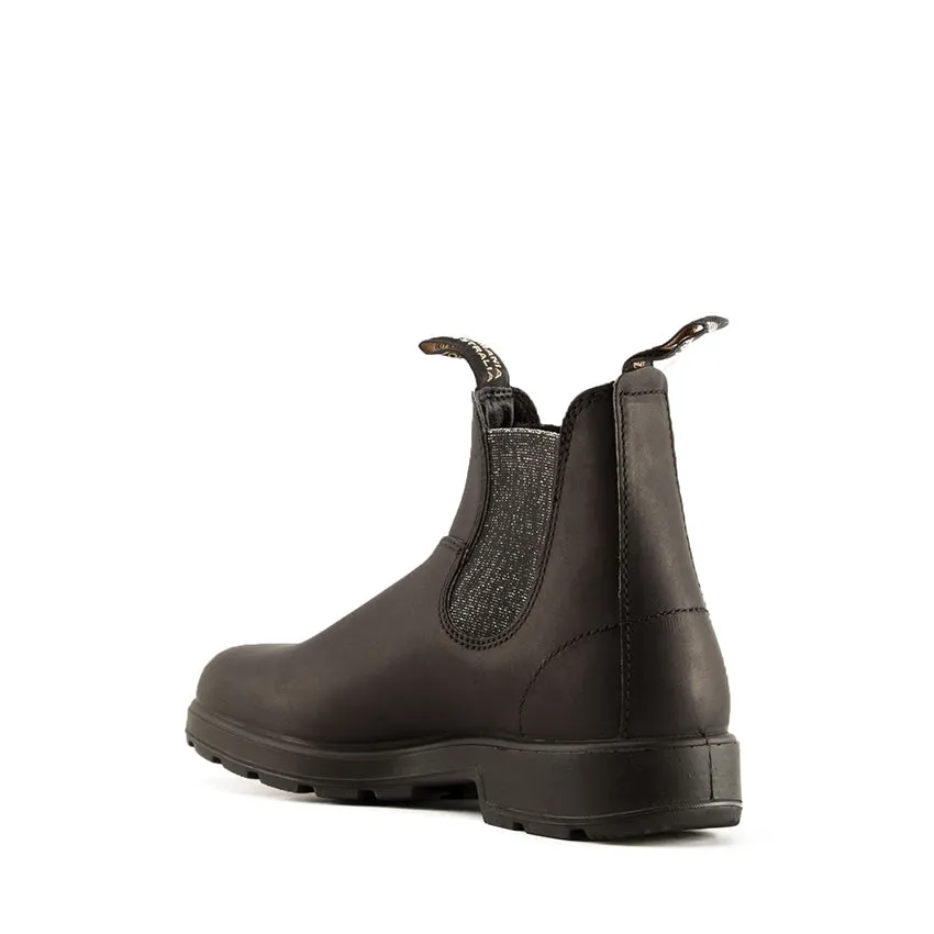 BLUNDSTONE BOOT 2032 NERO ELASTICO GLITTER ARGENTO