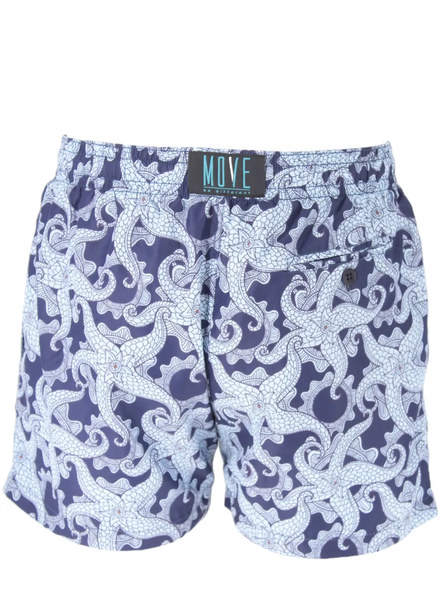 Boxer stampa stelle marine