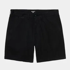 Carhartt John Short Garment Dyed Black