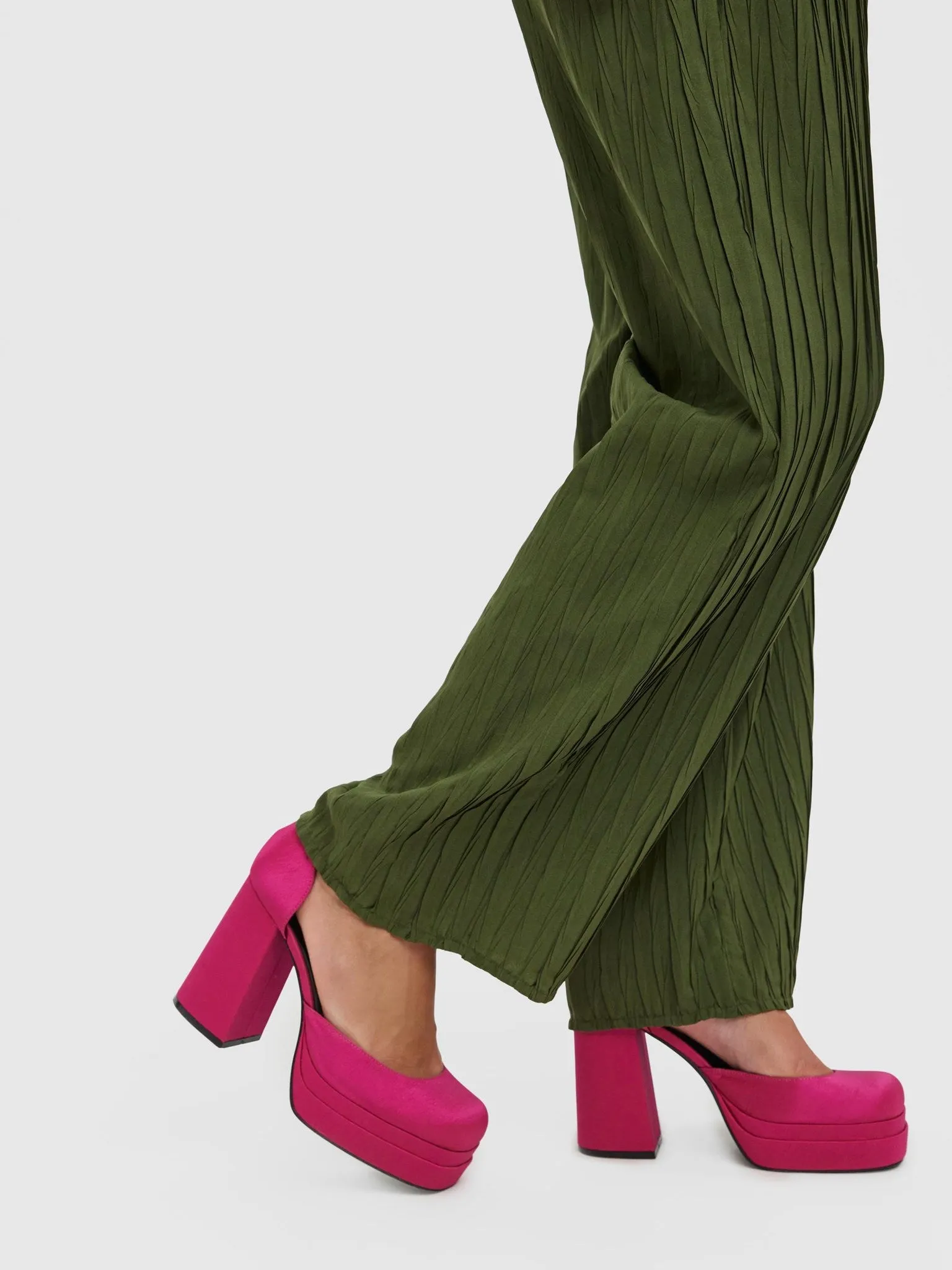 Carrie Wide Pants - Rifle Green