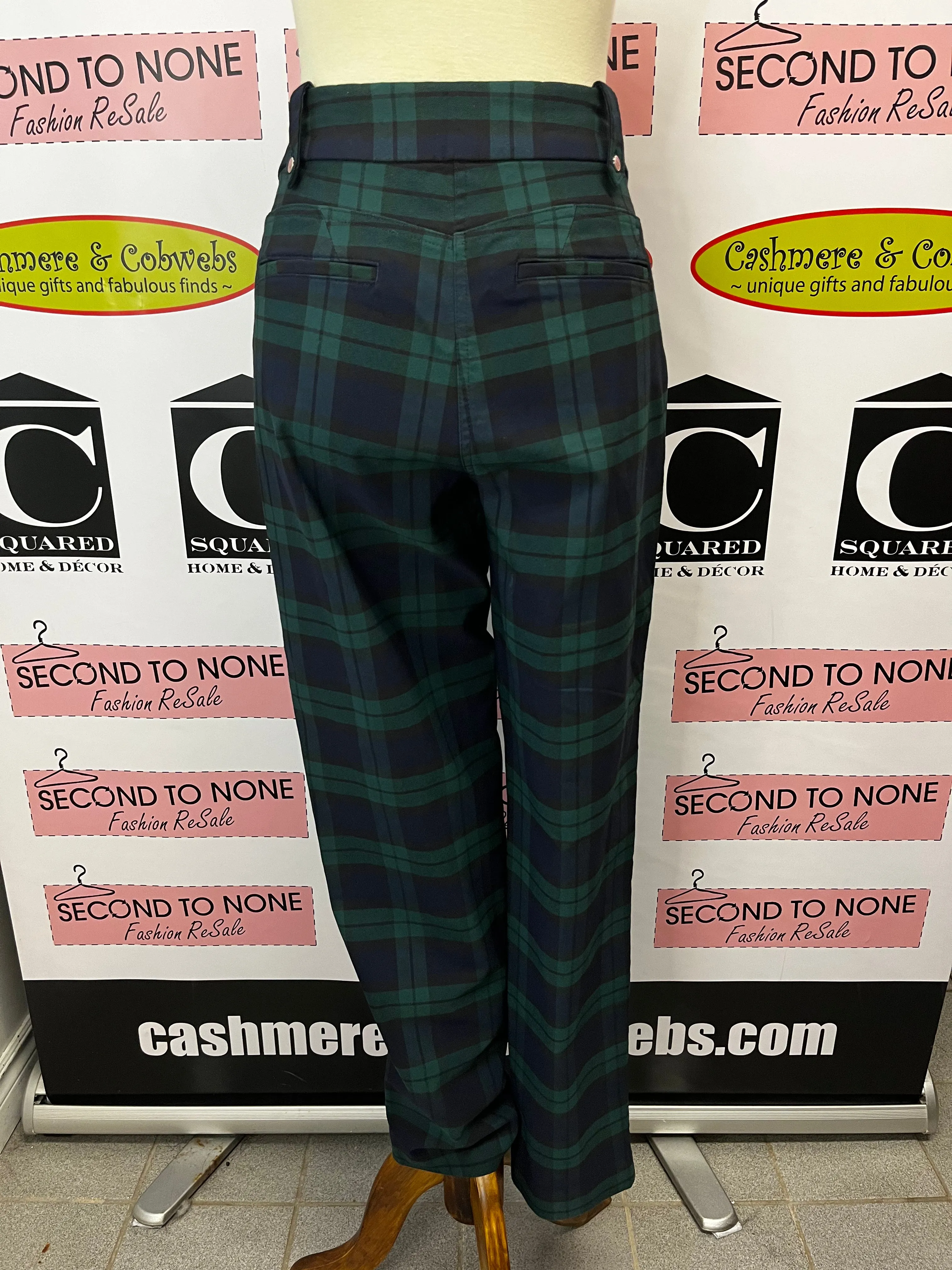 Cleo Plaid Trousers (Size 8)