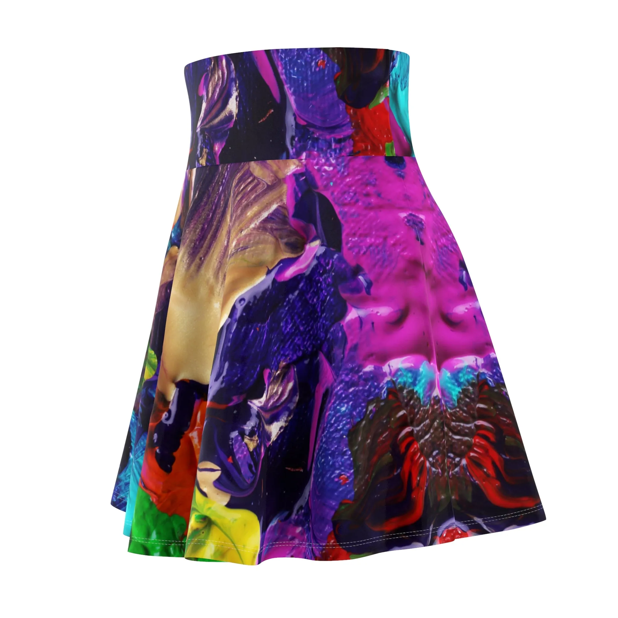 Color Paintings - Inovax Woman's Skater Skirt