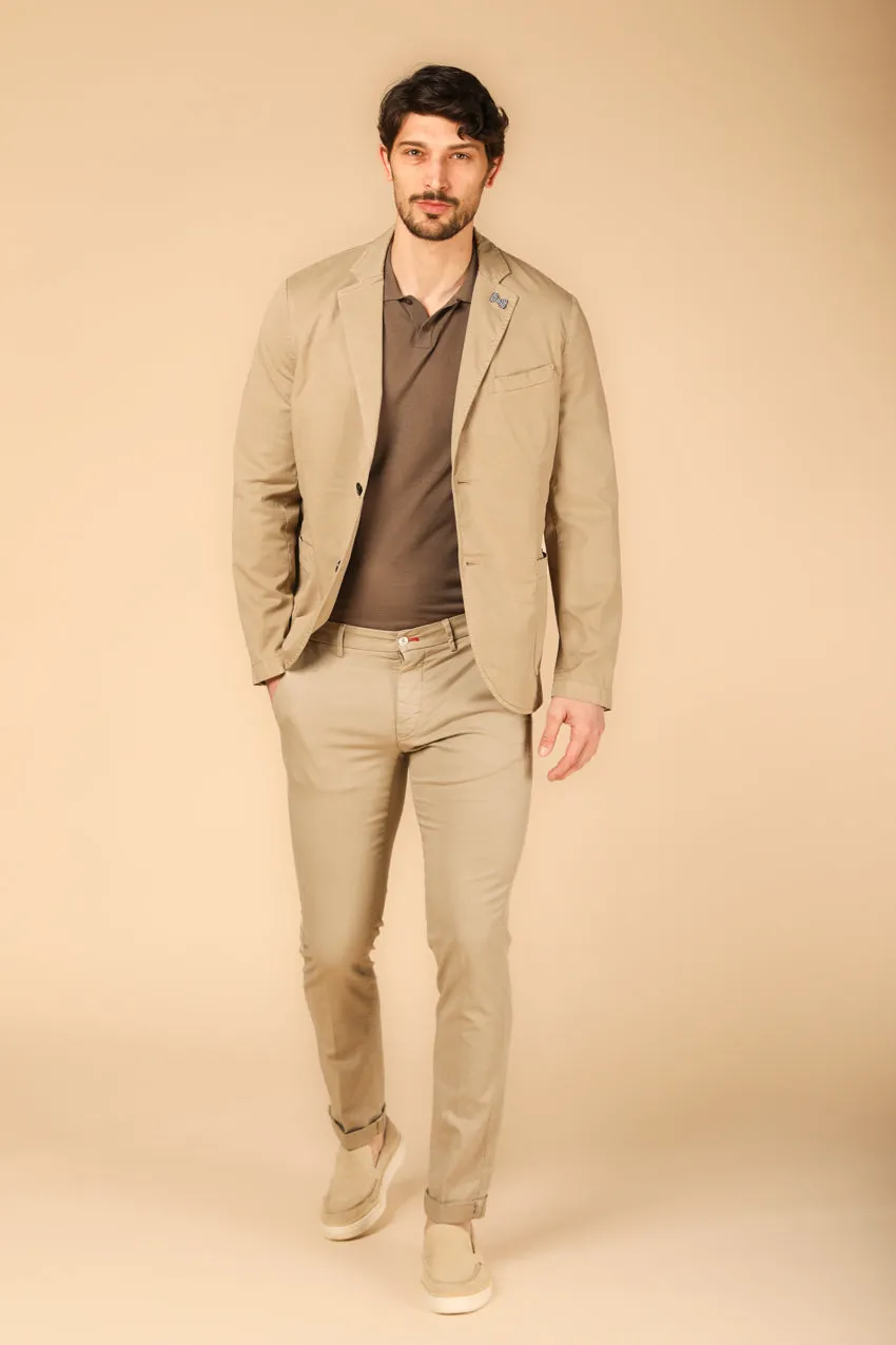 Da Vinci Summer blazer uomo in cotone e tencel regular