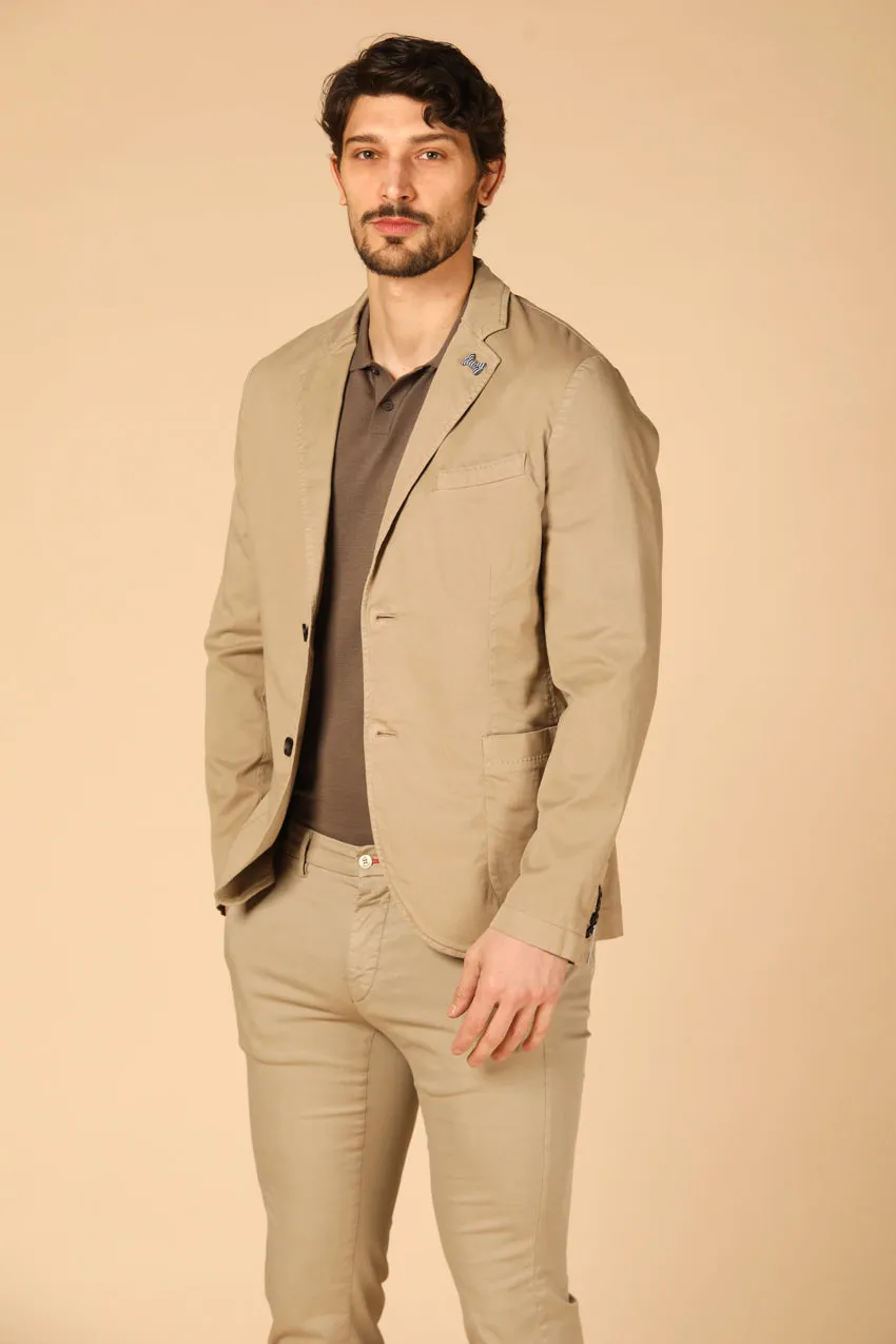 Da Vinci Summer blazer uomo in cotone e tencel regular