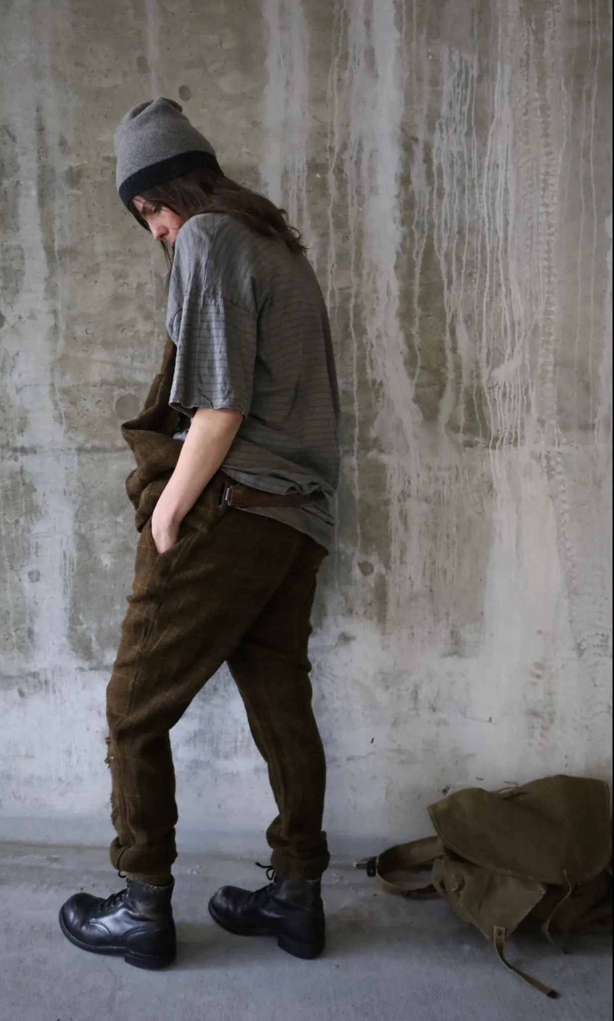 DECONSTRUCTED PLAID TROUSERS