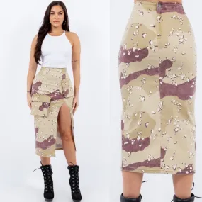 Desert Camo Cargo Skirt in