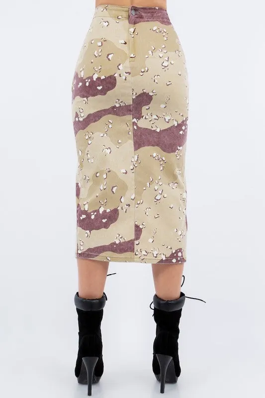 Desert Camo Cargo Skirt in