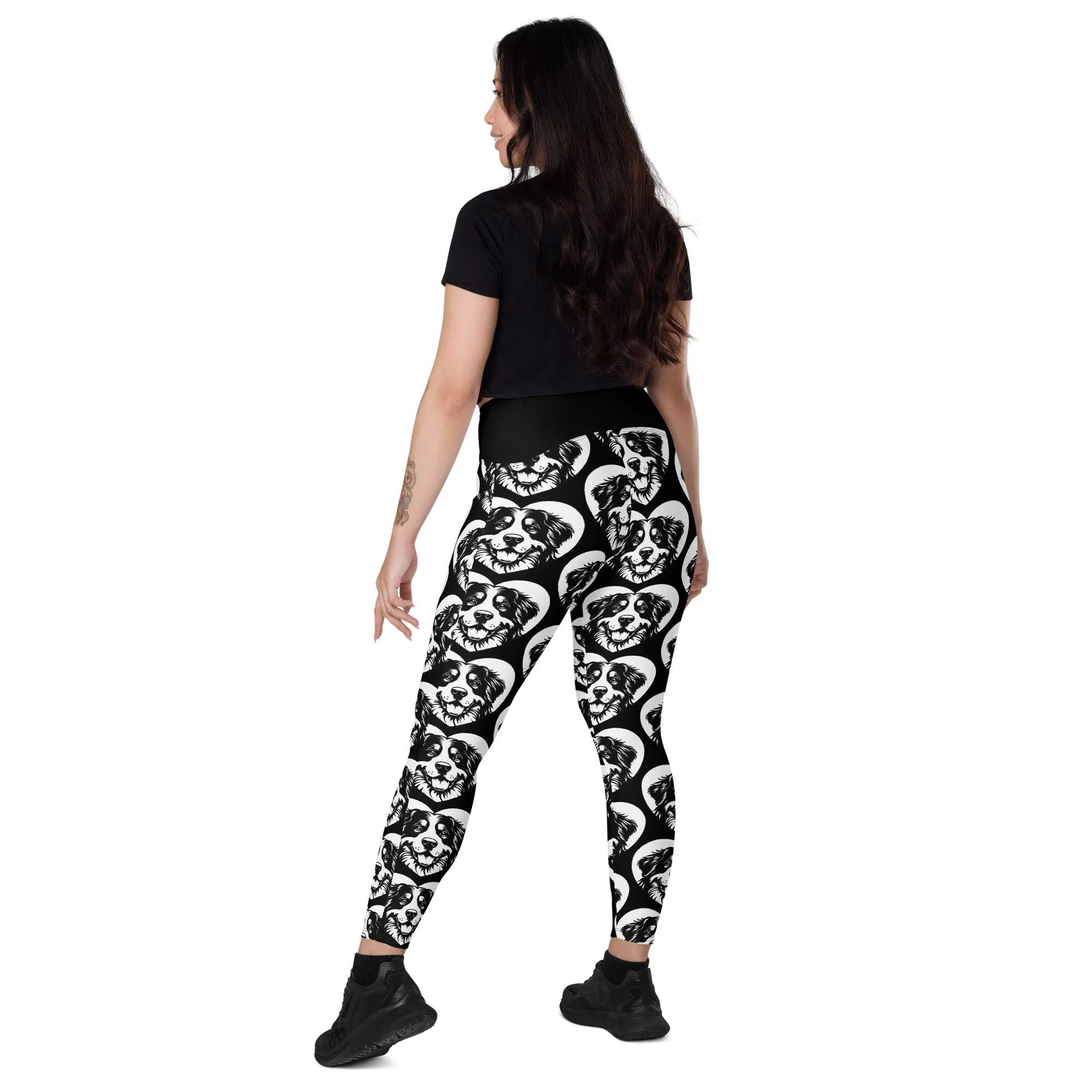 DOG BREED LEGGINGS with pockets - BERNESE MOUNTAIN DOG - HERTTAHOUND