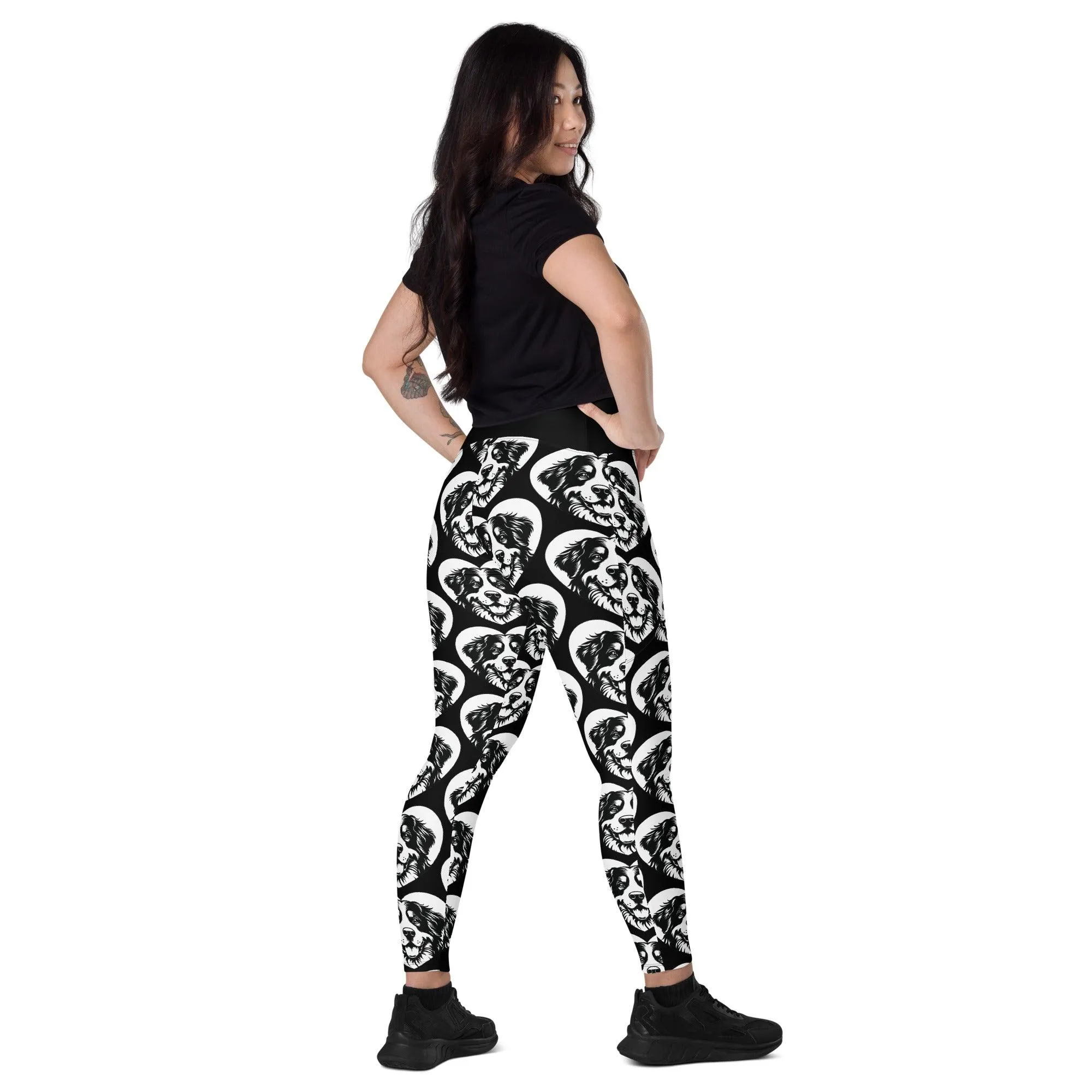 DOG BREED LEGGINGS with pockets - BERNESE MOUNTAIN DOG - HERTTAHOUND