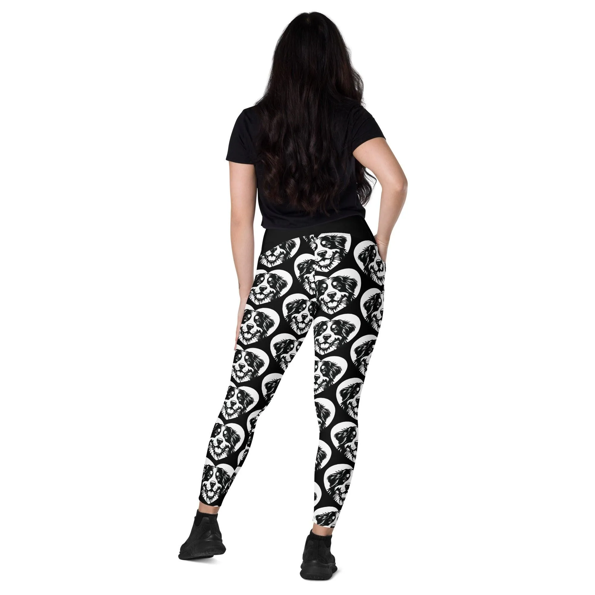 DOG BREED LEGGINGS with pockets - BERNESE MOUNTAIN DOG - HERTTAHOUND