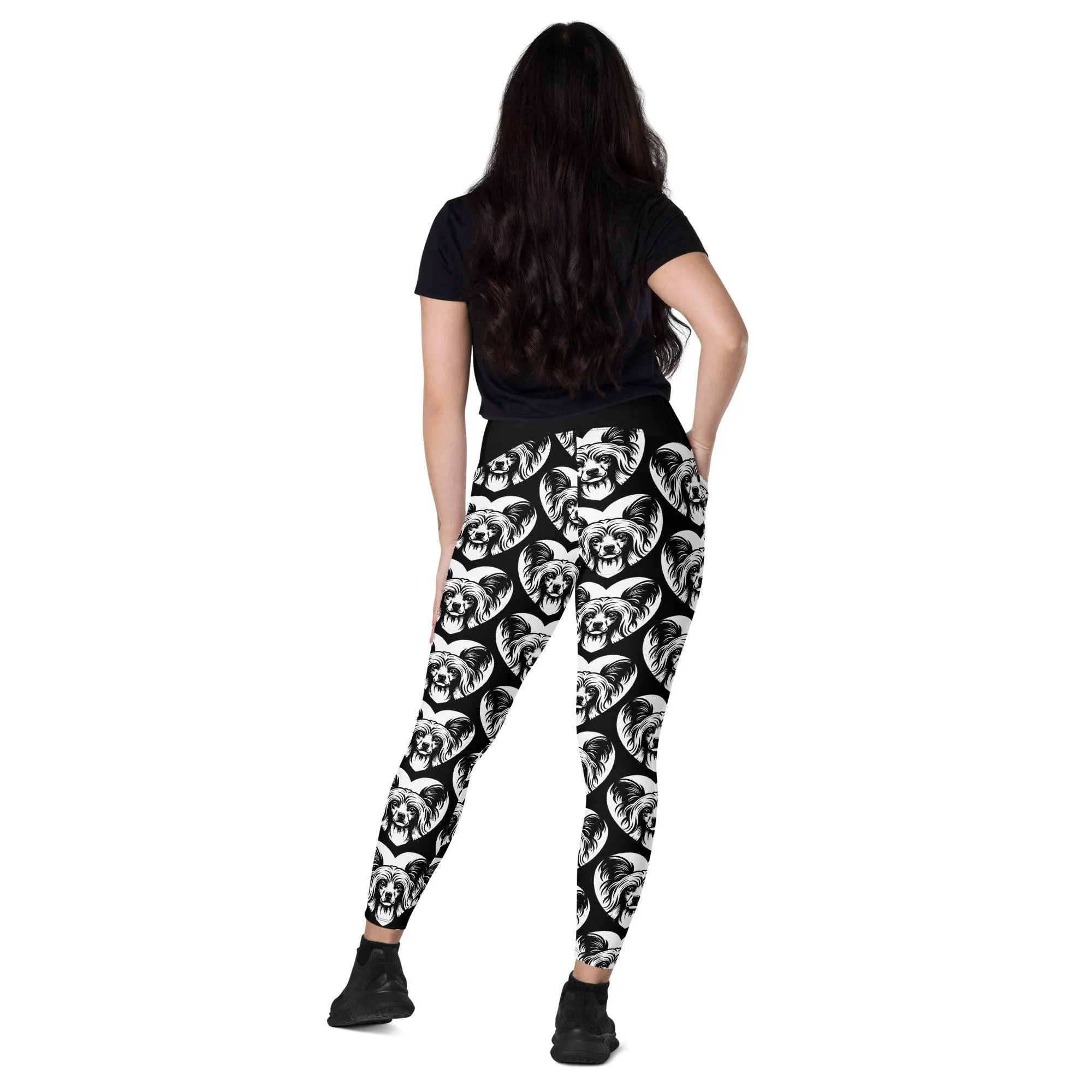 DOG BREED LEGGINGS with pockets - CHINESE CRESTED DOG - HERTTAHOUND