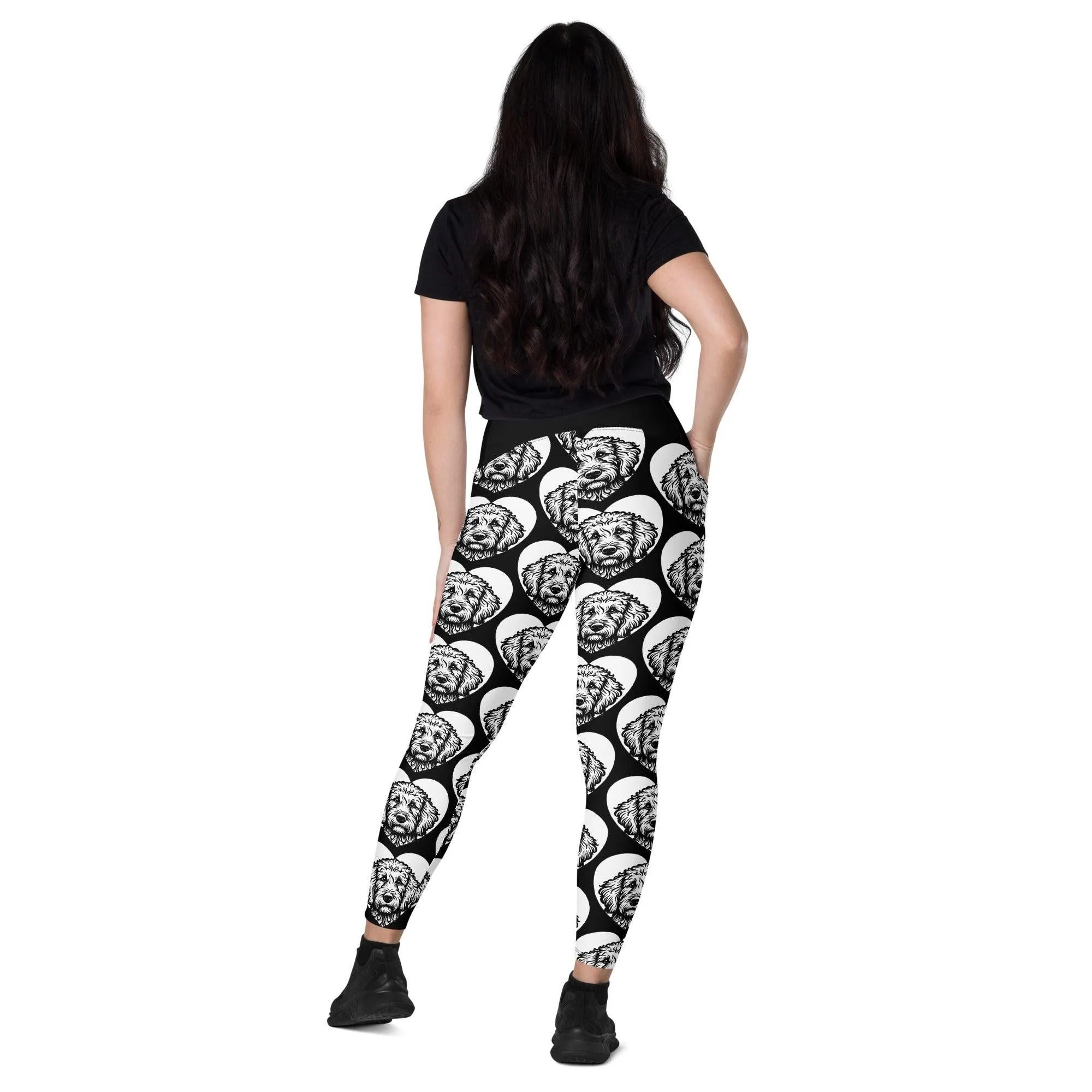 DOG BREED LEGGINGS with pockets - GOLDEN DOODLE - HERTTAHOUND