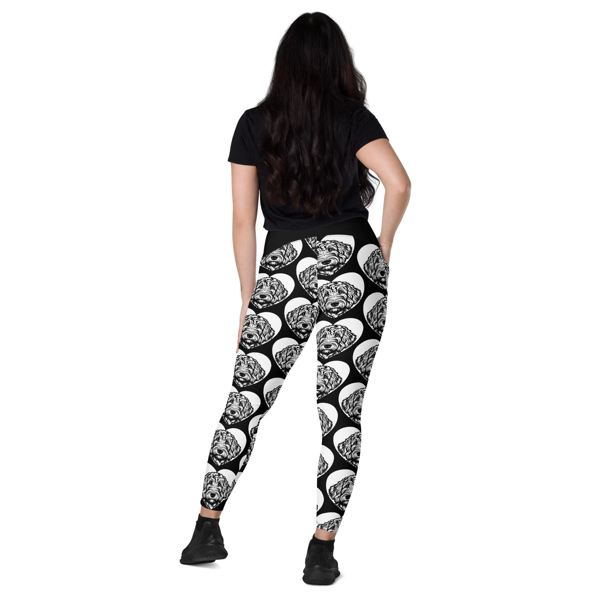 DOG BREED LEGGINGS with pockets - LABRADOODLE - HERTTAHOUND