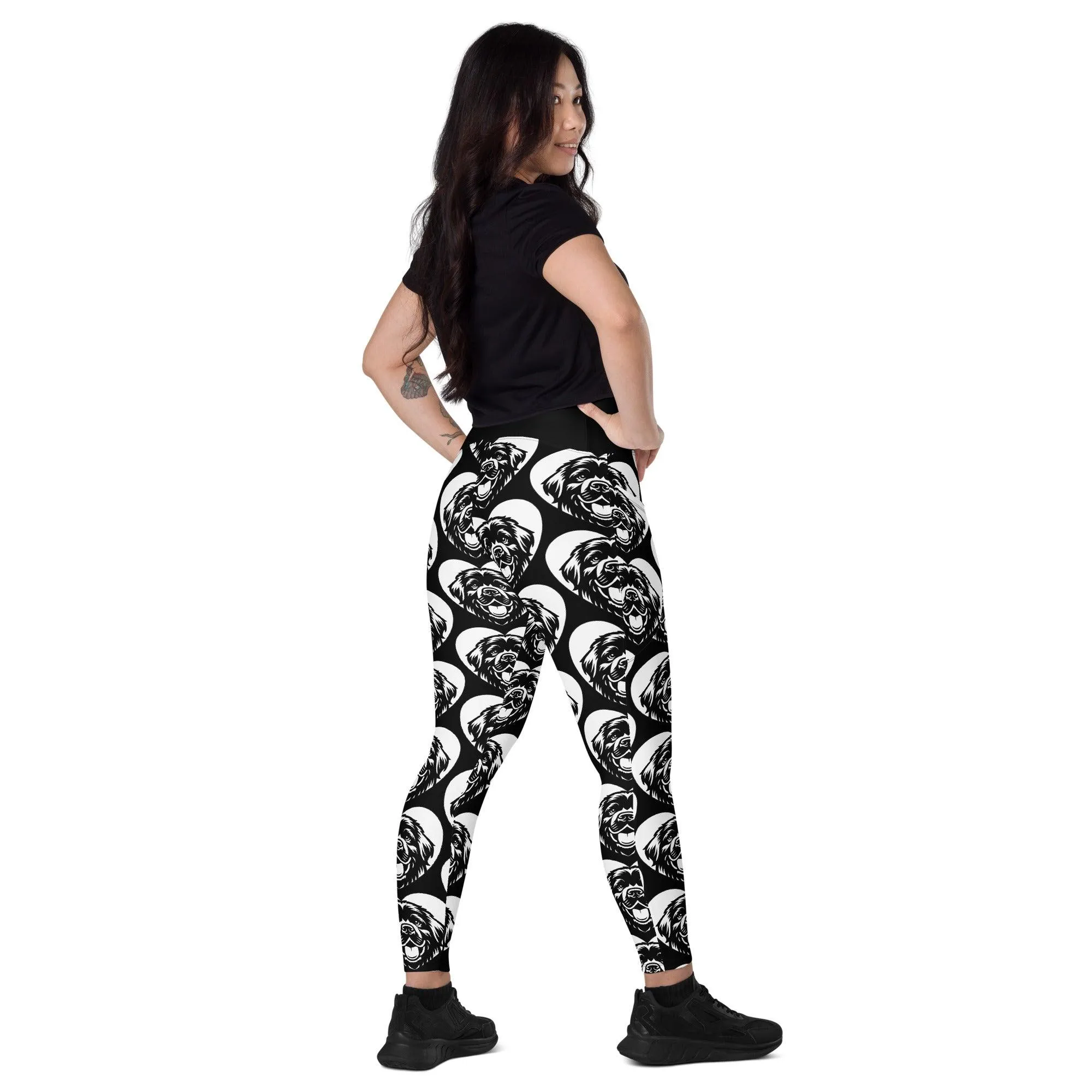 DOG BREED LEGGINGS with pockets - NEWFOUNDLAND - HERTTAHOUND