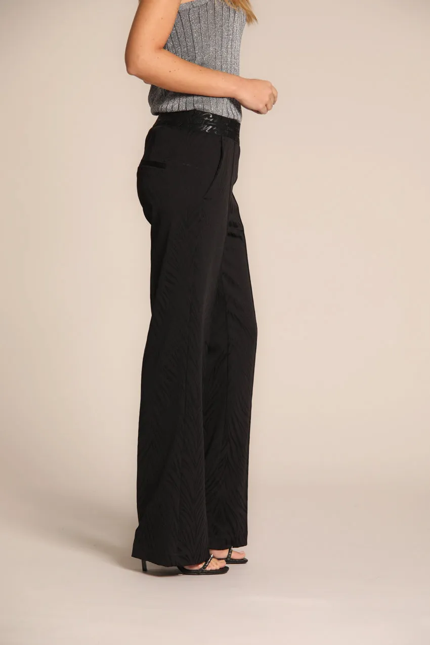 Easy Straight pantalone chino donna in jersey con stampa zebra straight fit