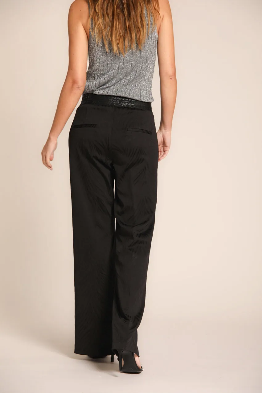 Easy Straight pantalone chino donna in jersey con stampa zebra straight fit