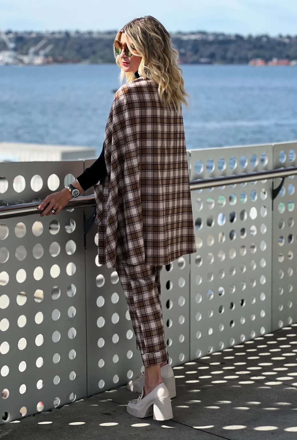 Everyday Pants - Brown Plaid