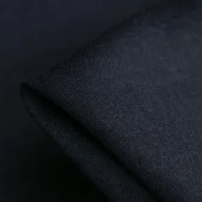 Flannel Navy Wool Suiting