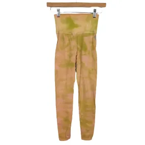 Free People Tie-Dye Leggings with Side Vents- Size ~4 (Inseam 21.5”)