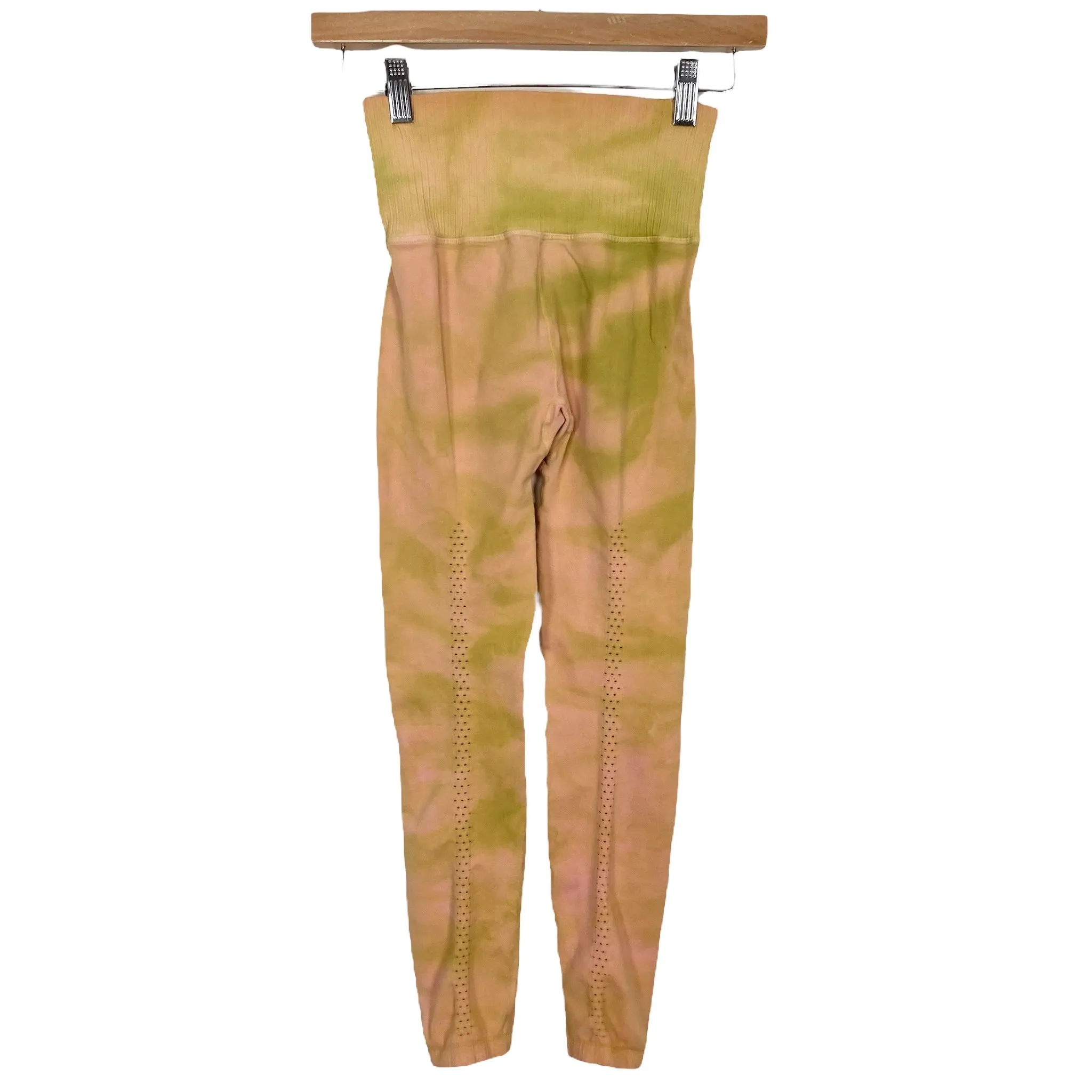 Free People Tie-Dye Leggings with Side Vents- Size ~4 (Inseam 21.5”)