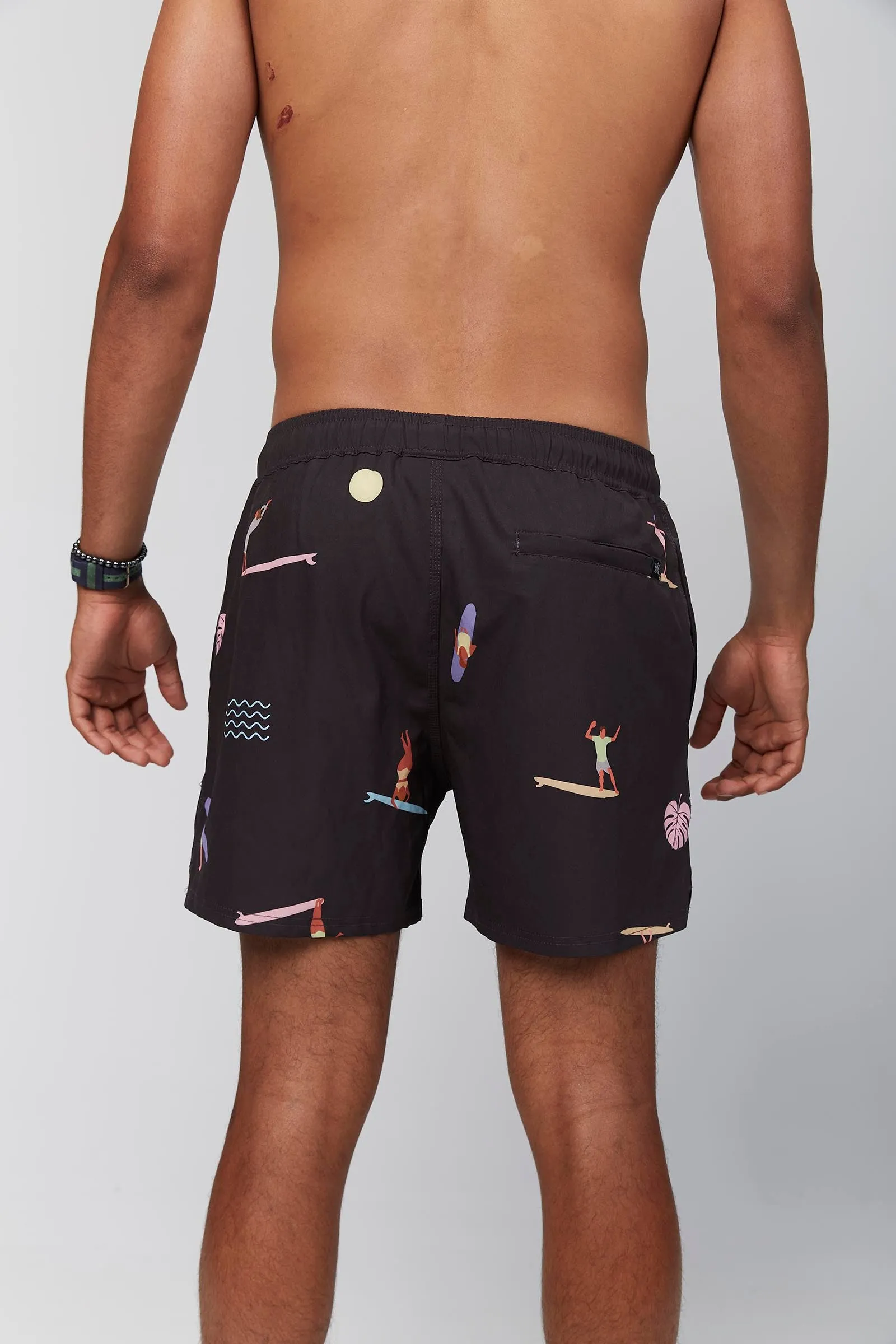 Freedom Riders Beach Boardies Coal (100% recycled)