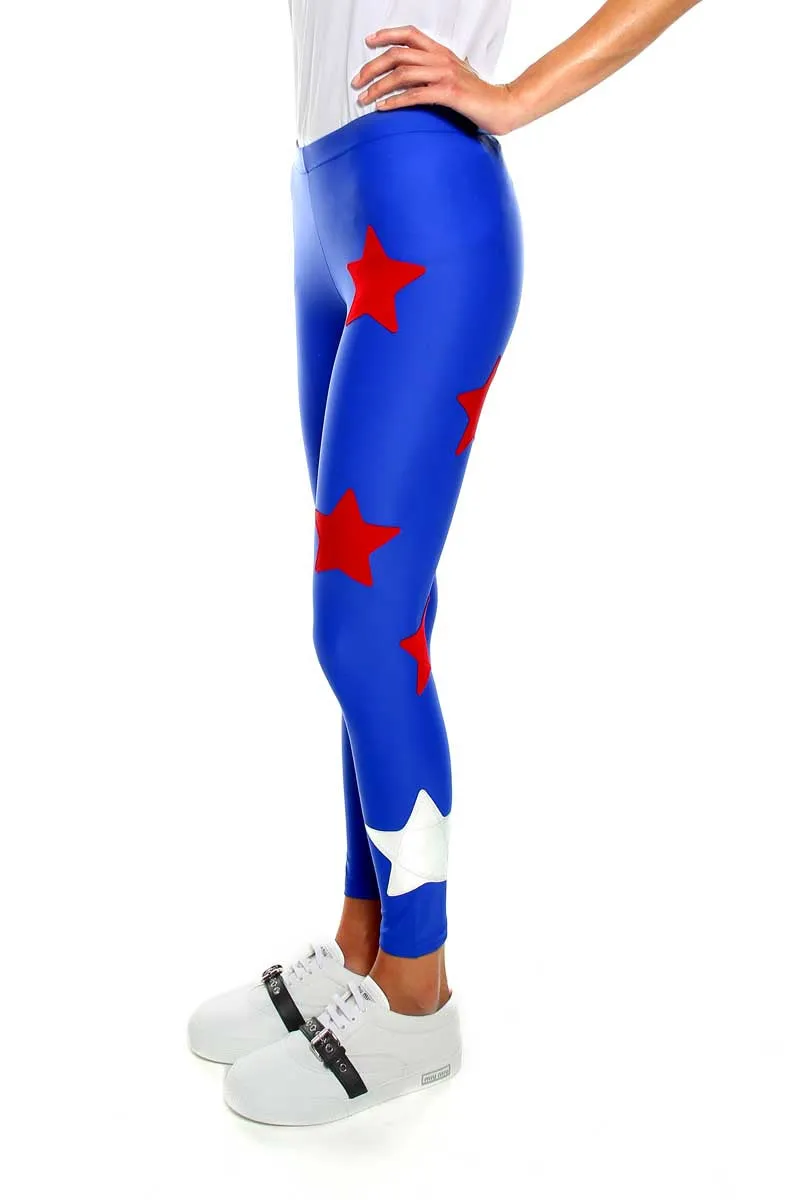 Gemelli Leggings Wonder Woman Blu