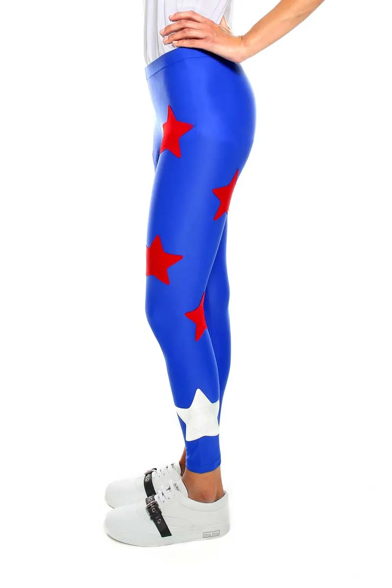 Gemelli Leggings Wonder Woman Blu