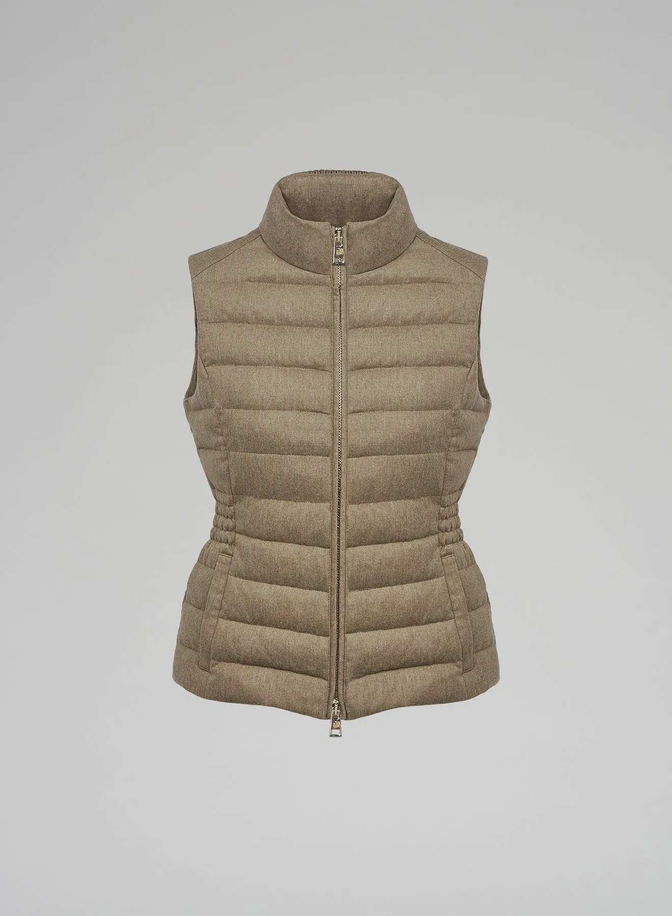 GILET IMBOTTITO IN FLANELLA STRETCH