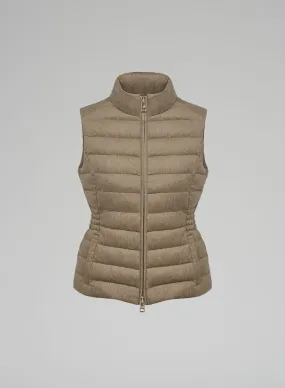 GILET IMBOTTITO IN FLANELLA STRETCH