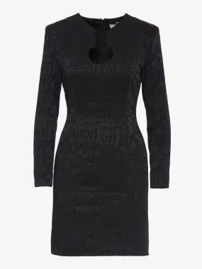 Givenchy Black sheath dress with letter print