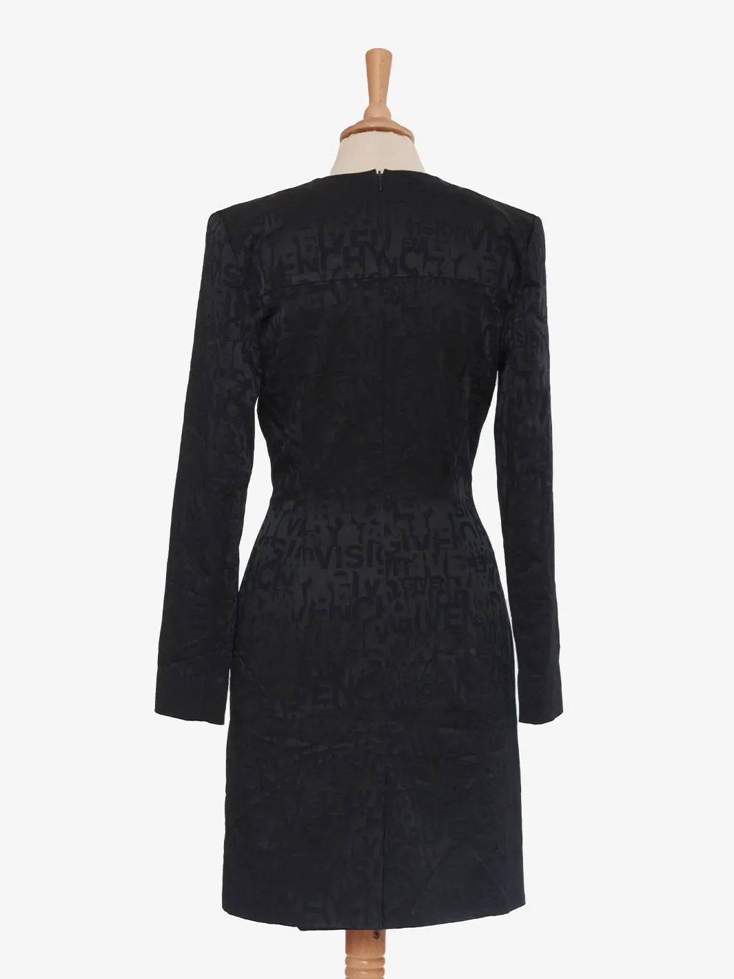 Givenchy Black sheath dress with letter print