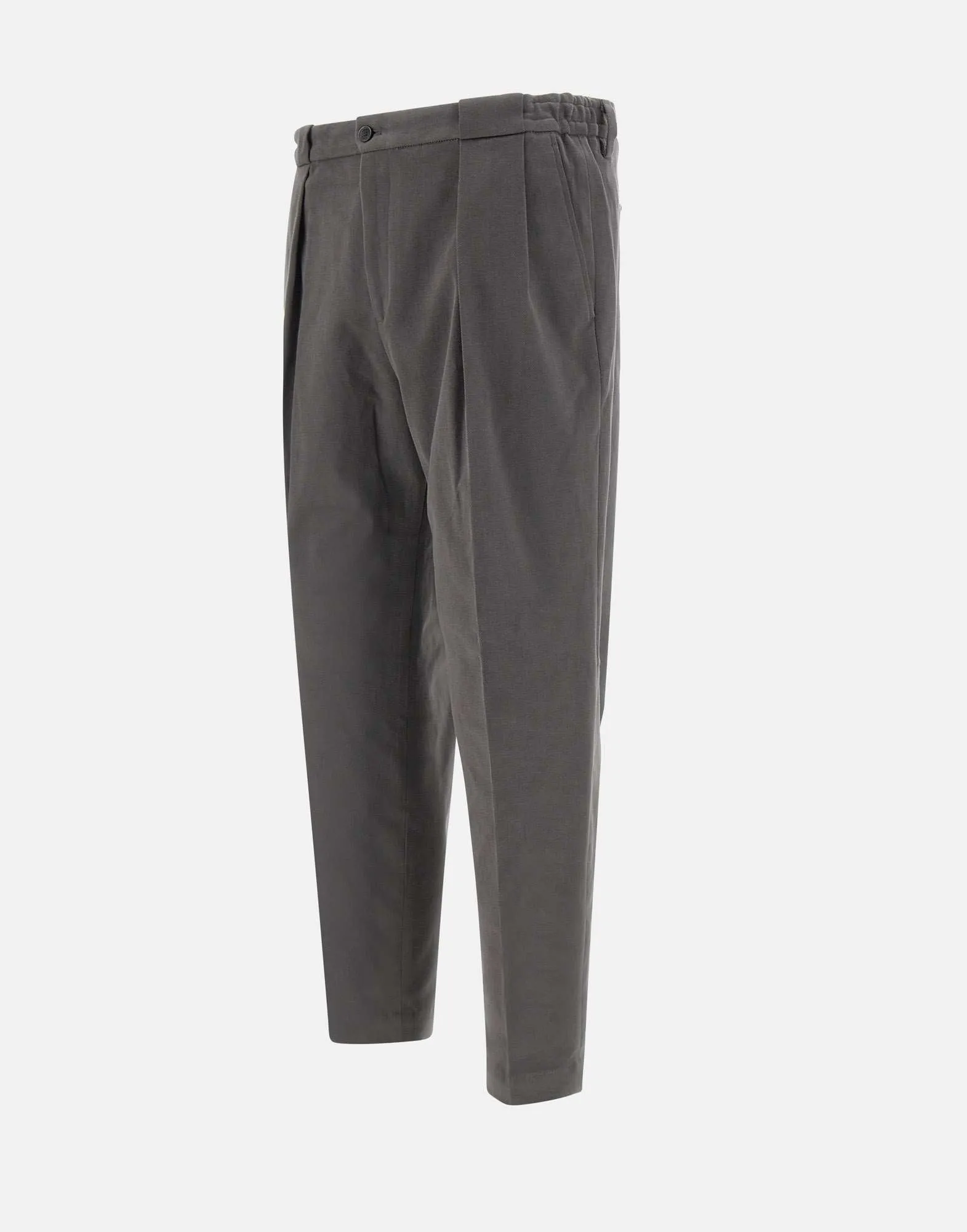 Grey Slim Fit Stretch Trousers