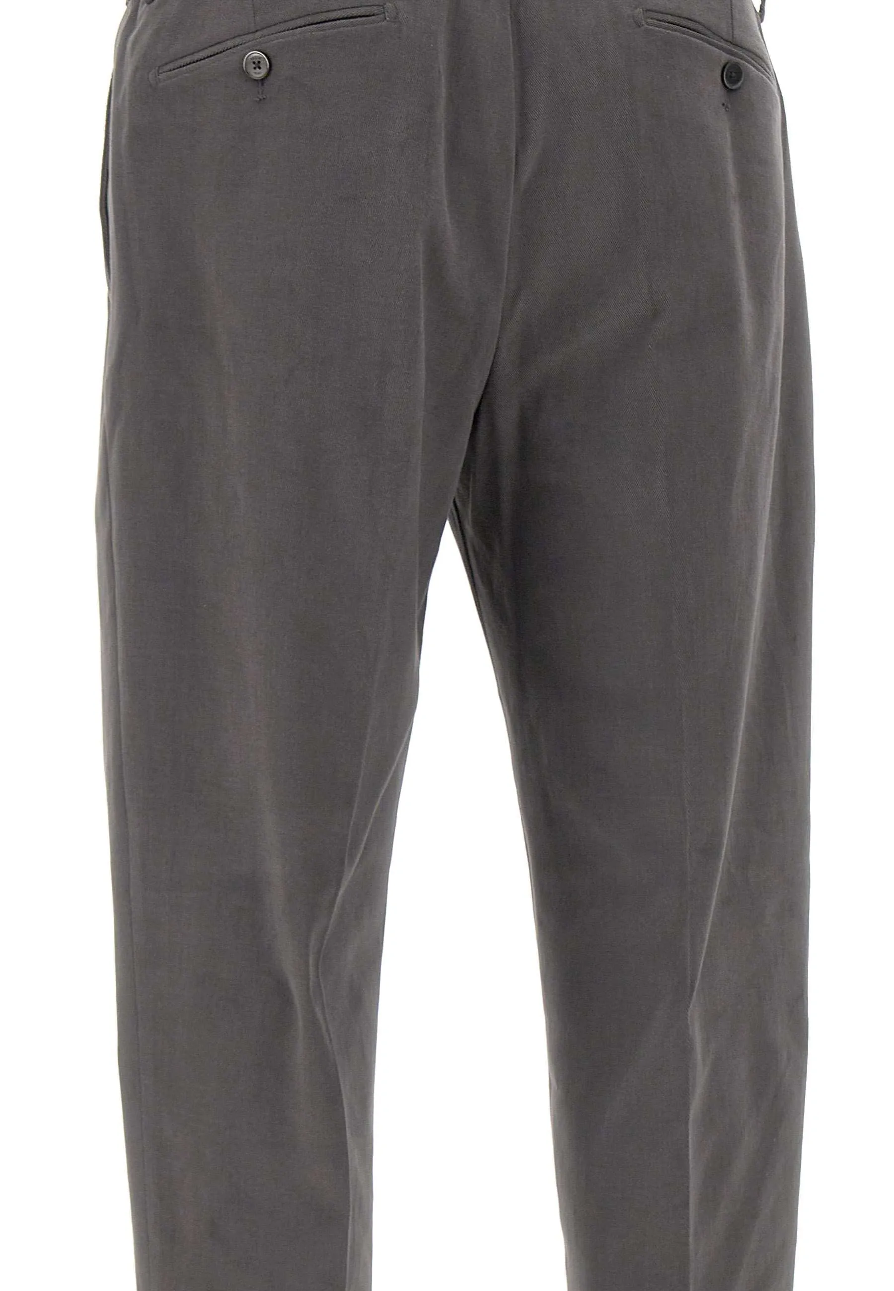 Grey Slim Fit Stretch Trousers