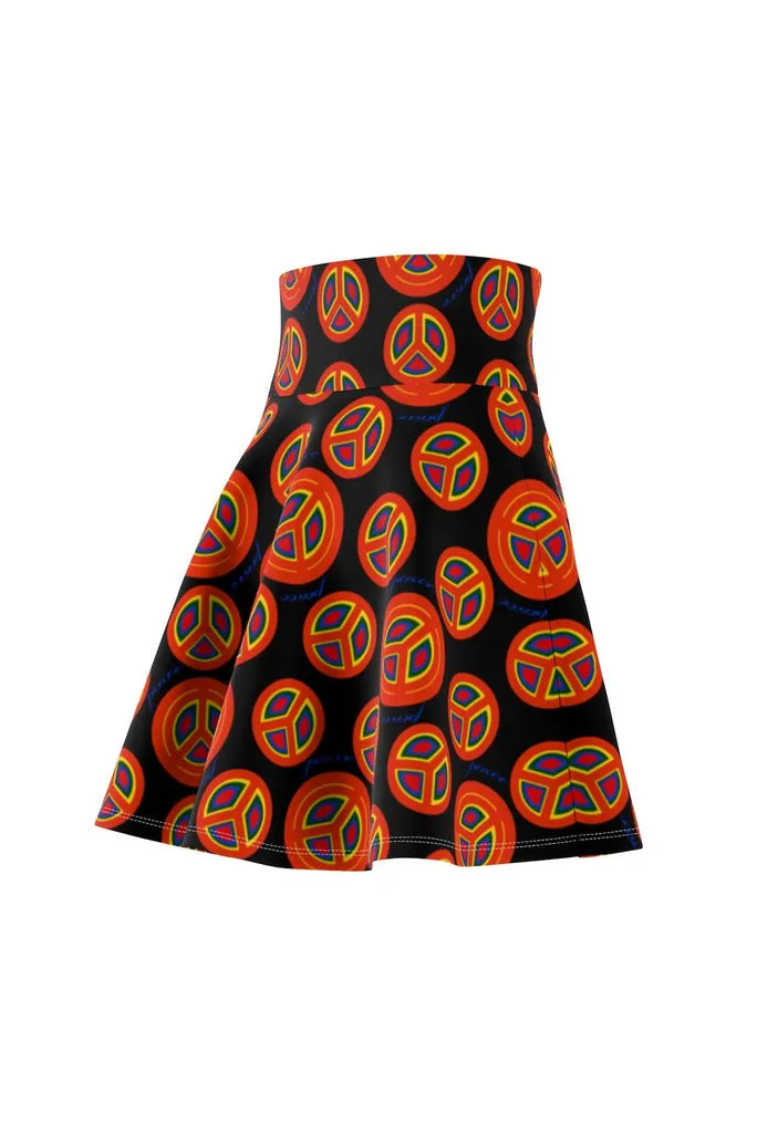 Groovy Peace Women's Skater Skirt