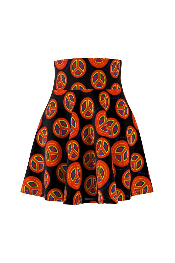 Groovy Peace Women's Skater Skirt