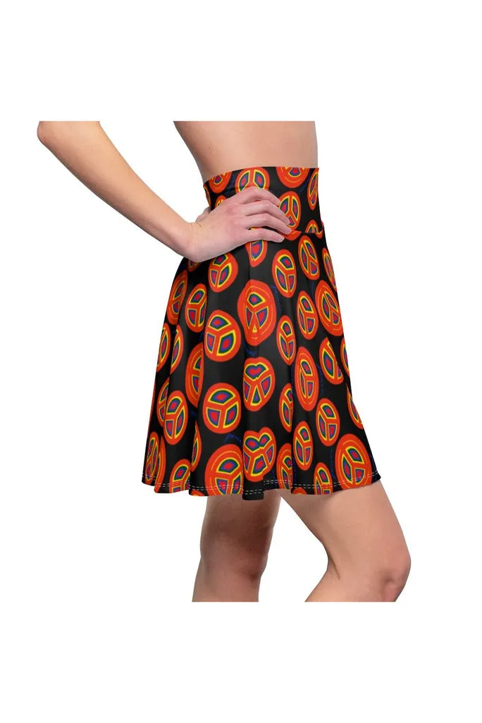 Groovy Peace Women's Skater Skirt