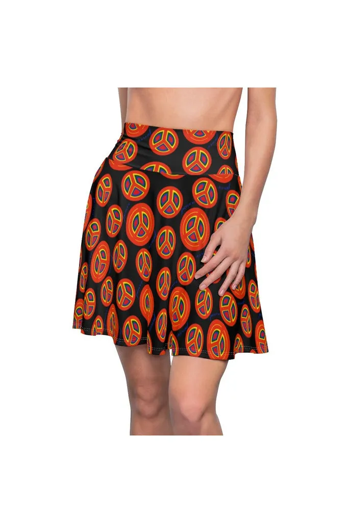 Groovy Peace Women's Skater Skirt