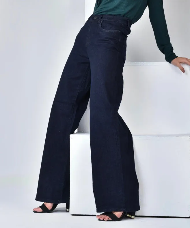 Hampton Relaxed Wide Leg Navy