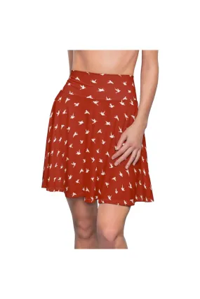 Hummingbirds on Samba Women's Skater Skirt