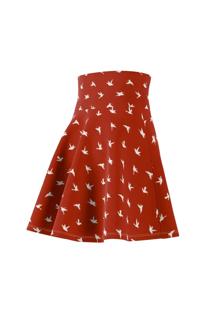 Hummingbirds on Samba Women's Skater Skirt