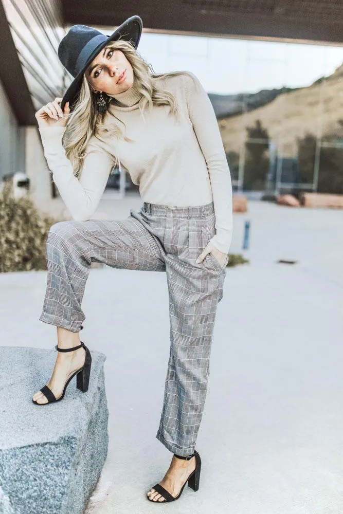 Kadin Plaid Trousers